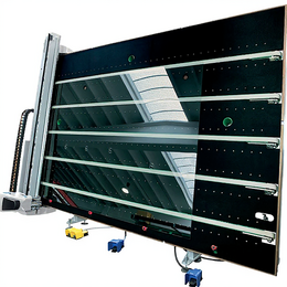 Стол раскроя монолитного стекла с ремнями - станок для резки стекла с ЧПУ Bottero 363 BCS