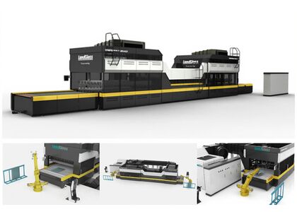 Печь для гибки и закалки стекла LandGlass LD-BE JetConvection с двойным изгибом и двусторонней загрузкой