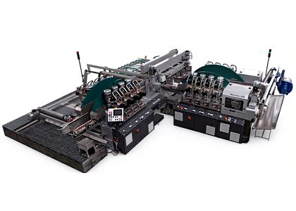 Станок для двусторонней обработки кромки с закругленным краем (PE) Bottero Mercury