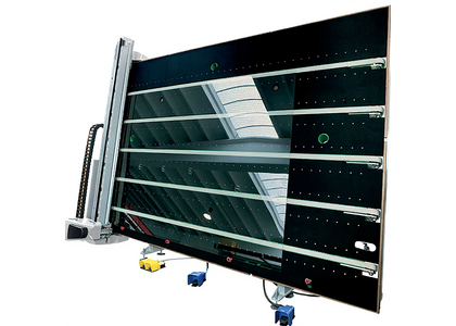 Стол раскроя монолитного стекла с ремнями - станок для резки стекла с ЧПУ Bottero 363 BCS