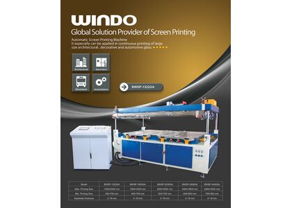 Автоматическая шелкографическая машина - станок для печати по стеклу WINDO BWSP-1322GA