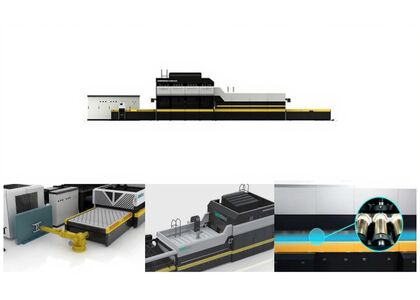 Конвекционная печь для закалки архитектурного гнутого стекла LandGlass LD-C