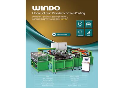 Автоматическая трафаретная печатная машина WINDO BWSP-1218GHA для печати на стекле