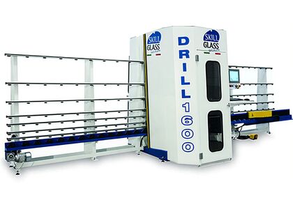 Вертикальная сверлильная машина Skill Glass с ЧПУ для обработки стекла DRILL 1600