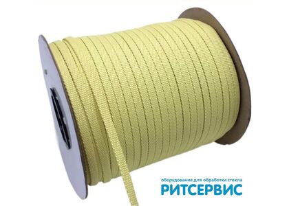 Кевларовый шнур для печей LandGlass и др. 10*3mm, 250m