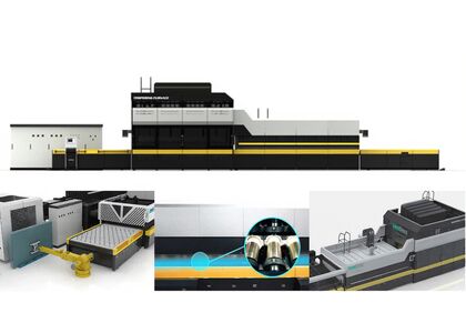 Радиационная печь для закалки стекла с двойным изгибом LandGlass LD-E AirStream