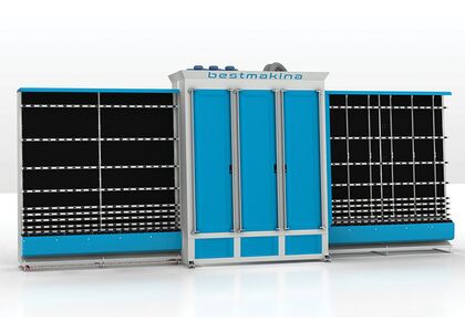 Вертикальная мойка и сушка стекла - моющая машина для вертикальной мойки стекла Best Makina BW