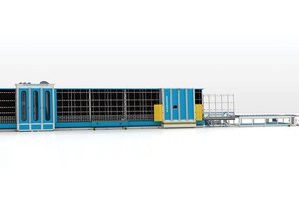 Автоматизированная моющая-прессующая линия для больших стекол Best Makina BWPL XL