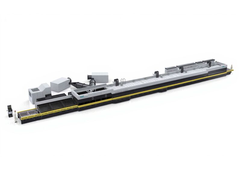Высокопроизводительная печь для непрерывной закалки плоского стекла LandGlass A1225L AirStream