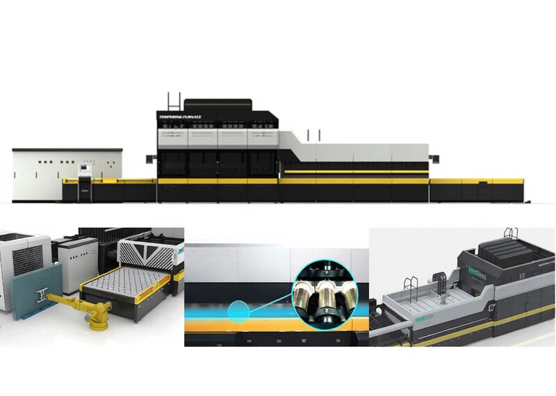 Печь для закалки стекла LandGlass LD-B JetConvection с одним радиусом изгиба