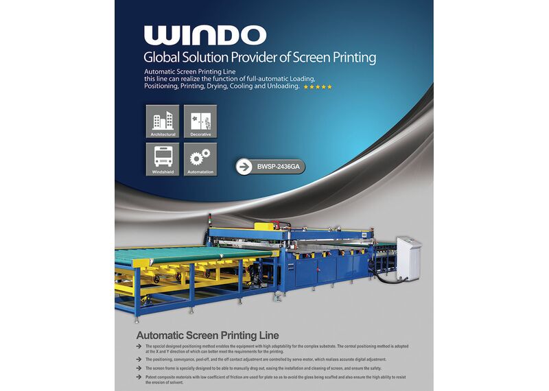 Автоматическая линия трафаретной печати на стекле WINDO BWSP-2436GA
