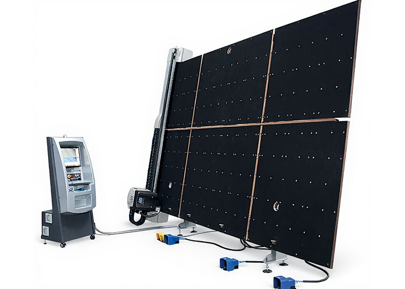 Стол раскроя стекла с ремнями для транспортировки и воздушной подушкой - станок для резки стекла Bottero 343 BKM, изображение 2