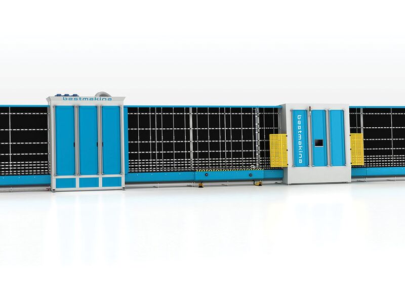 Автоматизированная моющая линия с пневматическим панельным прессом Best Makina BWPE