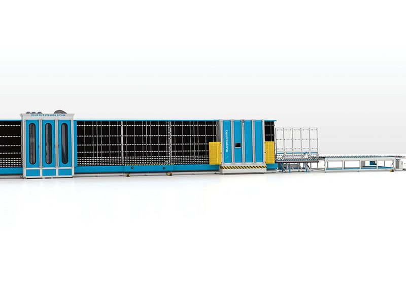 Автоматизированная моющая-прессующая линия для больших стекол Best Makina BWPL XL