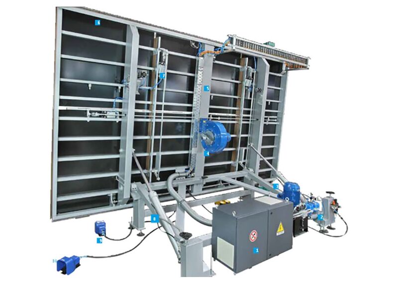 Стол раскроя стекла с ЧПУ модель с ремнями Bottero 343 EVO