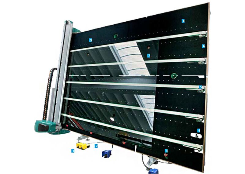 Стол для резки стекла с ремнями Bottero 363 EVO